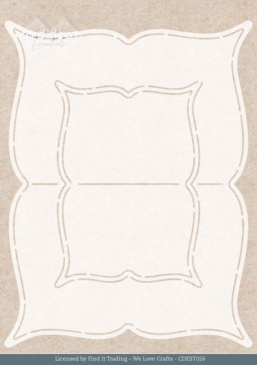 Find It Trading Card Deco Essentials Stencil-Label, Rose Decorations